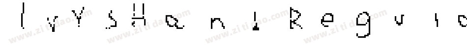 IvysHand Regular字体转换